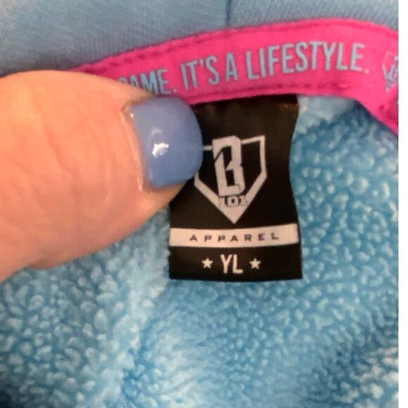 Baseball Lifestyle 101 Blue Hoodie- Read description Youth large - Picture 2 of 4